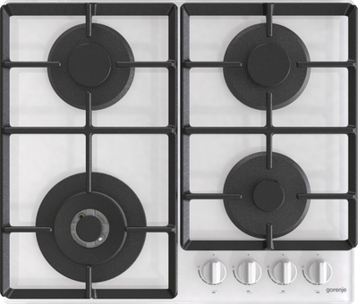Pian gatimi inkaso Gorenje GTW641EW, me gaz, 4 vatra, i bardhë
