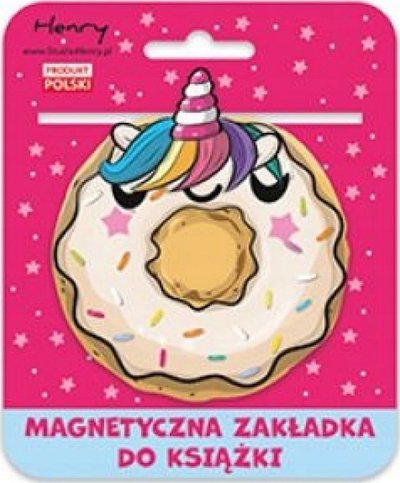 Shenjë magnetike për libra IF Henry, dizajn donut me njëbrirësh, shumëngjyrëshe