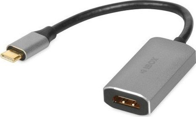 Адаптер USB iBOX IACF4K, USB-C во HDMI, 4K, сив