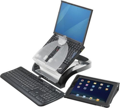 Stendë laptopi Fellowes Smart Suites 8024801, deri 17", me 4 porta USB, e zezë
