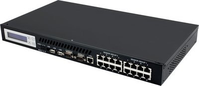 Panel kontrolli Allnet MSR ALL5000v2, 16 porta sensorësh, automatizim ndërtesash me IP, ngjyrë e zezë
