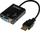 Адаптер HDMI во VGA Savio AK 76, со аудио, резолуција 1080p, црн