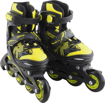 Patina inline për kalamaj Roces Jokey 3.0 Boy, me masë që rregullohet 34-37, të zeza me të verdhë