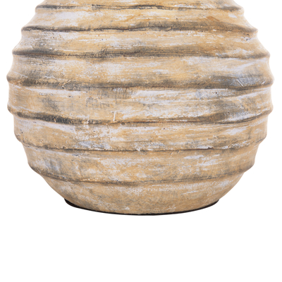 Vazo dekorative VERMO HM4401, terrakotë, 27x30cm, krem bezhë