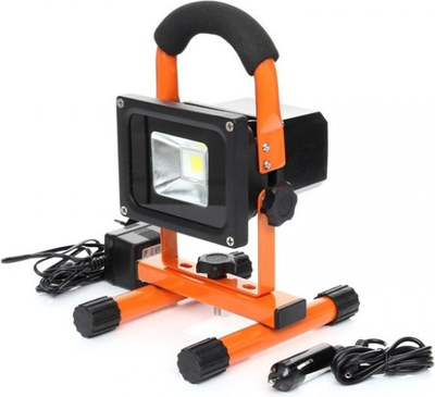 Prozhektor pune LED Best Tools, 10W, bateri 4400mAh, portokalli