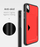 Mbulesë telefoni Dux Ducis Pocard Series për iPhone XS Max, xhep karte, e kuqe