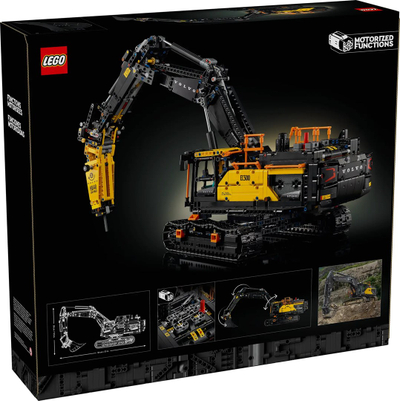 Lodër maket Volvo EC500 Hybrid Excavator, model ndërtimi, dekor, e verdhë