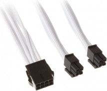 Kabllo zgjatues SilverStone SSTPP07EPS8W, 8-pin EPS në 4+4 pin ATX EPS, 0.3m, e bardhë