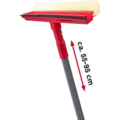 Pastrues dritaresh teleskopik Dirt Devil, 55‑95cm, 2 në 1, i kuq gri