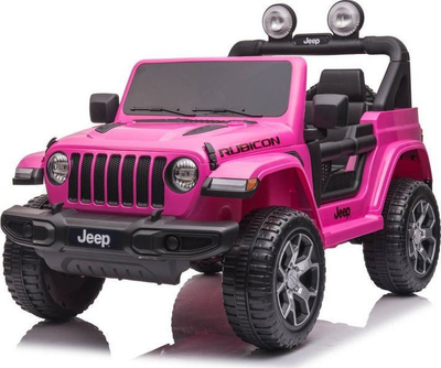 Veture elektrike për fëmijë Jeep Wrangler Rubicon DK JWR555, me telekomandë, me panel muzikor, rozë
