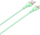 Kabllo karikimi LDNIO LS822 Lightning, 2m, 30W, jeshile