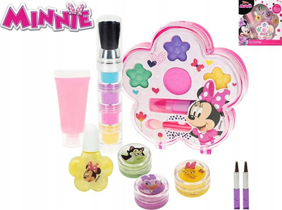 Set grimi për kalamaj Disney Minnie, kasetë me lule, shumëngjyrësh, rozë