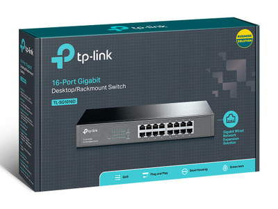 Switch rrjeti TP-Link TL-SG1016D, 16 porta Gigabit, 10/100/1000 Mbps