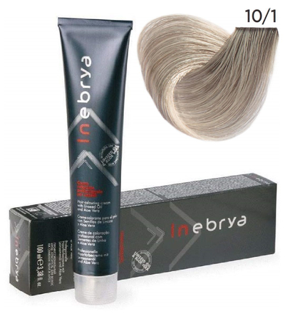 Ngjyrë për flokë Inebrya 10/1, platinë në të hirtë, 100 ml