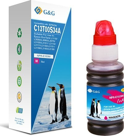 Bojë printeri G&amp;G NPR E103M, 70 ml, magenta