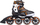 Patina inline NILS Extreme NA1060S, ABEC 9, nr. 42, të zeza me portokalli