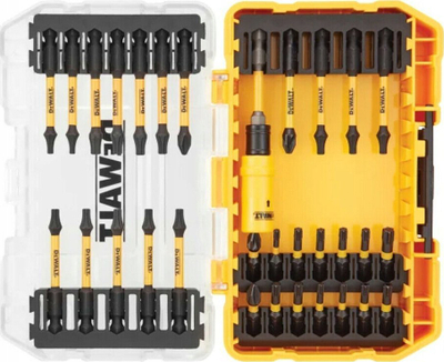 Set bitash për kaçavidë DeWalt FlexTorq 31 copë, me kuti ToughCase, i verdhë