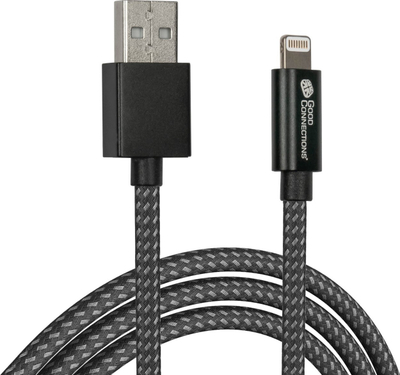Kabllo USB Alcasa 2510-AL005S, USB A në USB C Lightning, 1.8m, grafit