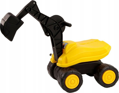 Lodër eskavator LEAN Toys 360 Rotating, me rrotullim 360°, e verdhë