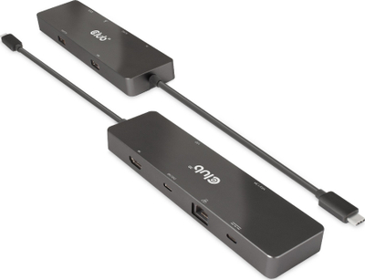 HUB USB Club 3D CSV-1584, USB-C 3.2 Gen1 6n1, 4K 60Hz, RJ45, i zi