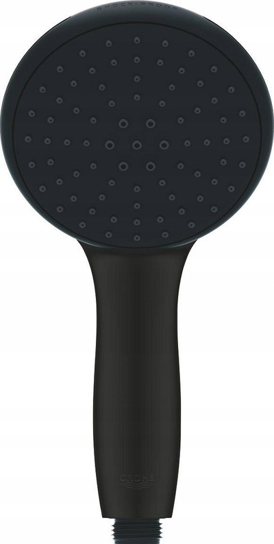 Dush dore Grohe Tempesta 261612433, 11 cm, 2 lloje spërkatjeje, i zi mat