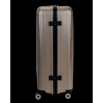 Valixhe SwissBags Echo 77cm, polipropilen, 4 rrota rrotulluese, champagne