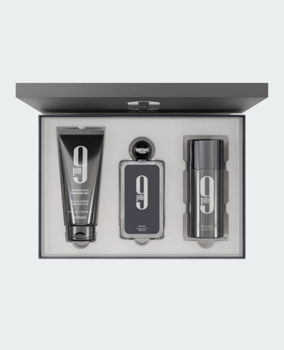 Set Afnan 9 PM Eau De Parfum, 100 ml & Xhel Dushi, 200 ml & Deodorant, 250 ml
