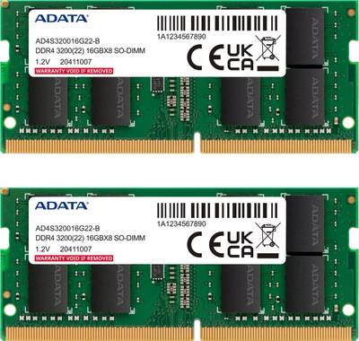 RAM ADATA Premier AD4S32008G22, 16GB DDR4 3200MHz, 2 x 8GB, e gjelbër
