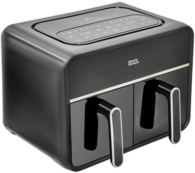Фритеза со воздух Morphy Richards Digital Dual Basket, 2 корпи, дигитална, црна