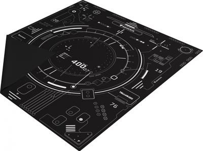 Tapet mbrojtës për karrige gaming Genesis Tellur 400, katror 100 cm, i zi
