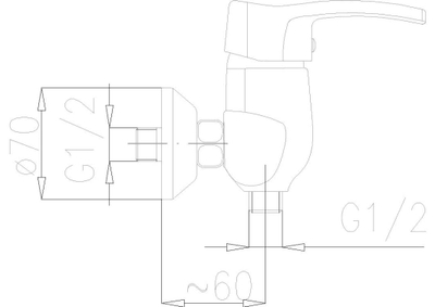 Rubinet për dush KFA Quartz chrome