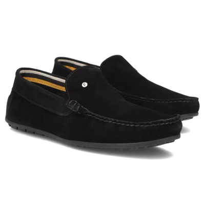 Мокасини за мажи Filippo MP923/26 BK, кожа, slip on, црни