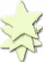 Ngjitëse reflektuese Herma Luminous Stars, set 3 copë, që ndriçojnë në errësirë, ngjyrë reflektuese