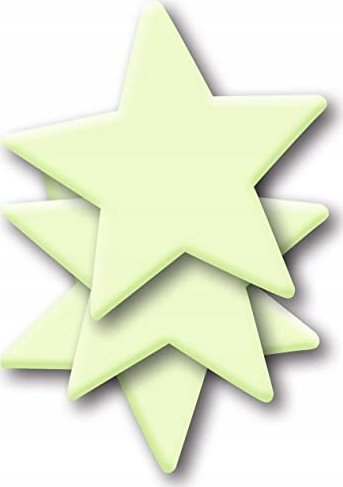 Ngjitëse reflektuese Herma Luminous Stars, set 3 copë, që ndriçojnë në errësirë, ngjyrë reflektuese