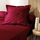 Jastëkmbulesë Douceur d'intérieur Biolina, 63x63 cm, 100% pambuk organik, burgundy