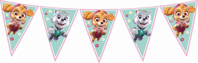 Flamur zbukurimi PROCOS Paw Patrol Skye edhe Everest, 230 cm, shumëngjyrësh
