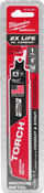Teh sharre reciproke Milwaukee TORCH Nitrus Carbide, 6", 10 TPI, i kuq
