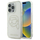 Futrollë telefoni Karl Lagerfeld IML Rhinestones Karl Head për iPhone 16 Pro 6.3", e tejdukshme