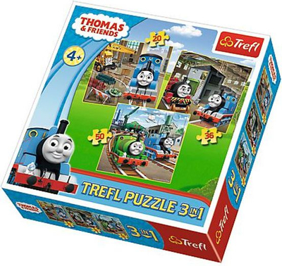 Lojë Puzzle 3në1 Trefl 34821 - Thomas & Friends
