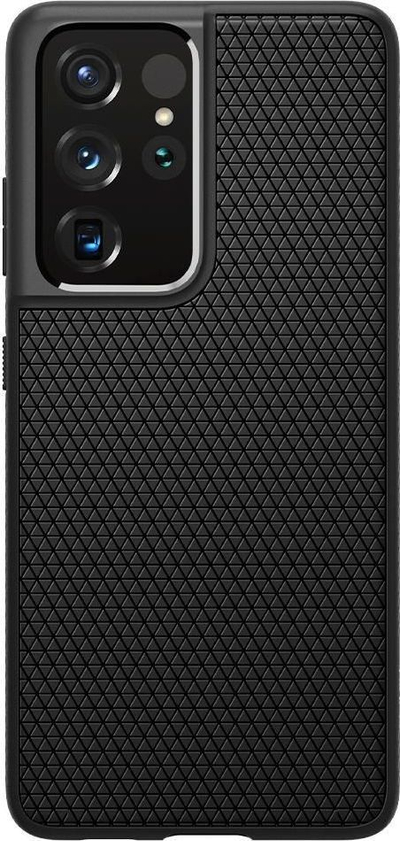 Mbrojtëse Spigen Liquid Air për Galaxy S21 Ultra, e zezë mat