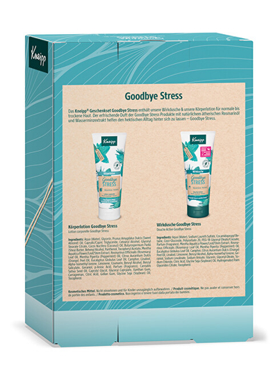 Set për trup Kneipp Goodbye Stress, xhel dushi për trup 200 ml + losion trupi 200 ml