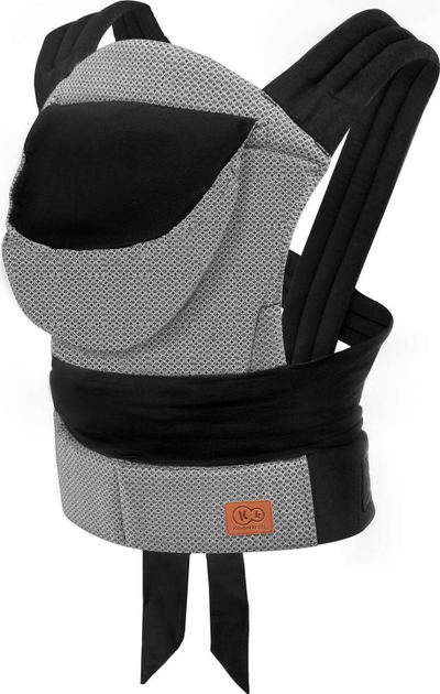 Mbajtëse për bebe Kinderkraft Adoree, ergonomike, deri 20 kg, gri me të zeza
