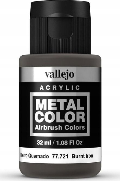Bojë akrilike metalike Acrylicos Vallejo Metal Color Burnt Iron, 32 ml, kafe metalike