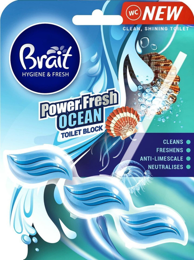 Freskues WC Brait Power Fresh Ocean, bllok tualeti me aromë oqeani
