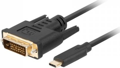 Adapter kabllo USB Type-C në DVI-D Lanberg CA-CMDV-10CU-0030-BK, 3m, i zi