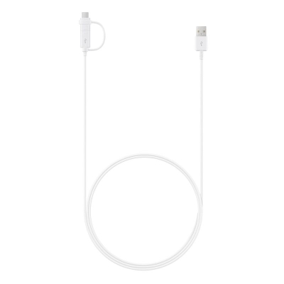 Kabllo Samsung, USB A / USB C / Micro-USB B, 1.5 m, e bardhë