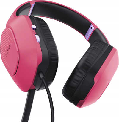 Kufje gaming Trust GXT 415P Zirox, stereo, me mikrofon, rozë