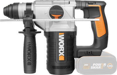 Shpues me çekiç Worx WX392.9, 20V, i bardhë/i verdhë