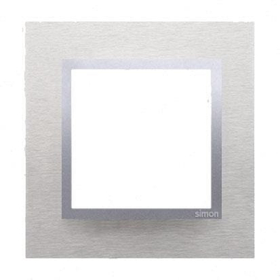 Kornizë elektrike Kontakt-Simon SIMON54 NATURE, 96 x 92 x 10mm, ngjyrë argjendi
