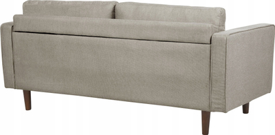 Divan klasik me 3 vende, me peliçe, 177cm, ngjyrë taupe